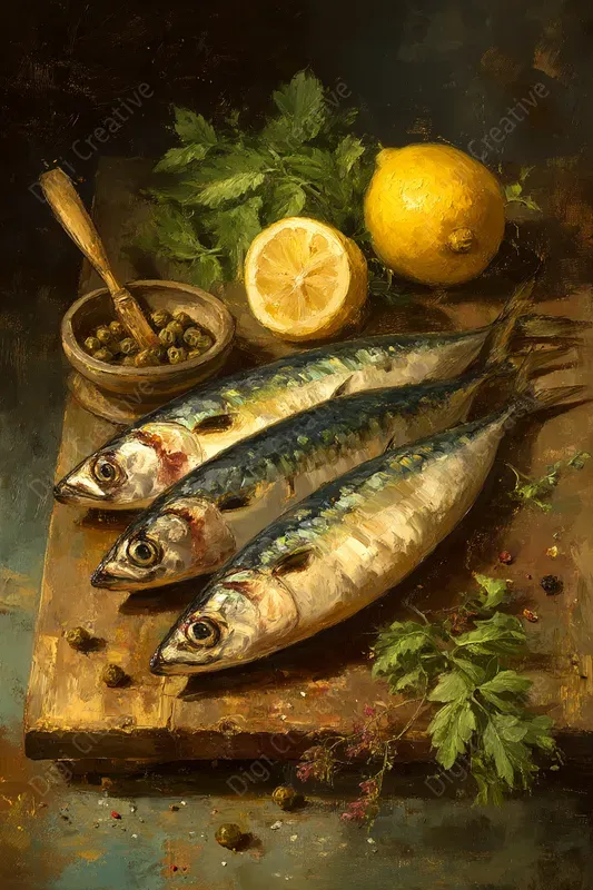 Luxury Dining Impasto Still Lifes