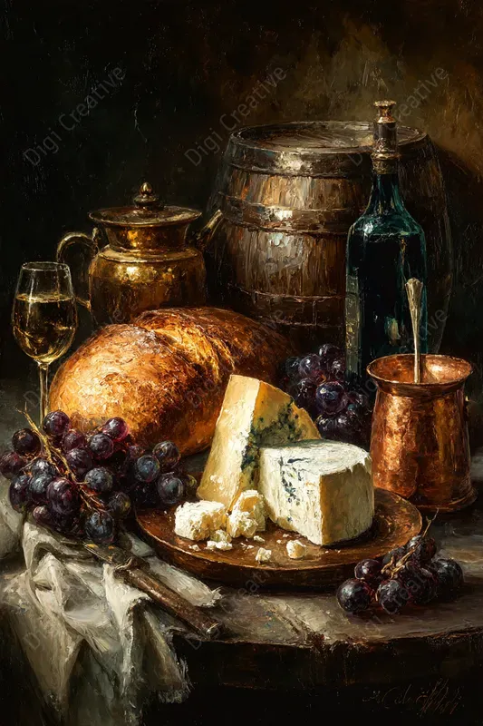 Luxury Dining Impasto Still Lifes