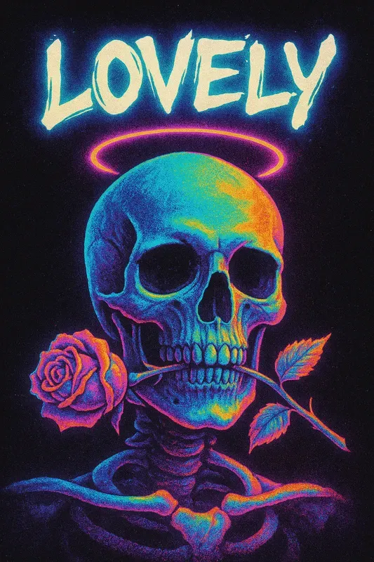 Retro 80s Neon Glow Posters