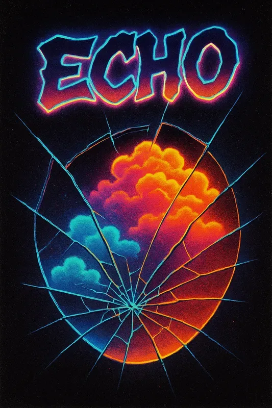 Retro 80s Neon Glow Posters