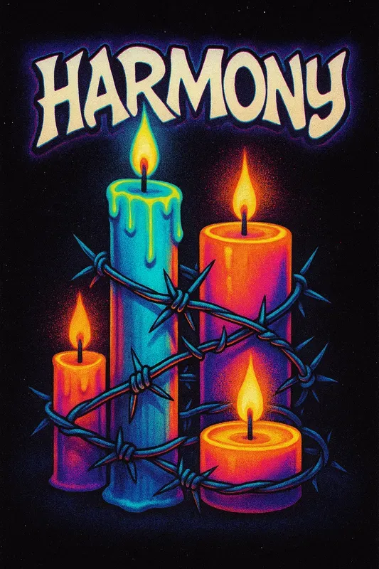Retro 80s Neon Glow Posters