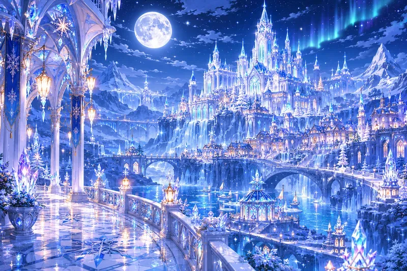 Fairy Tale Palaces Kingdoms Anime Art