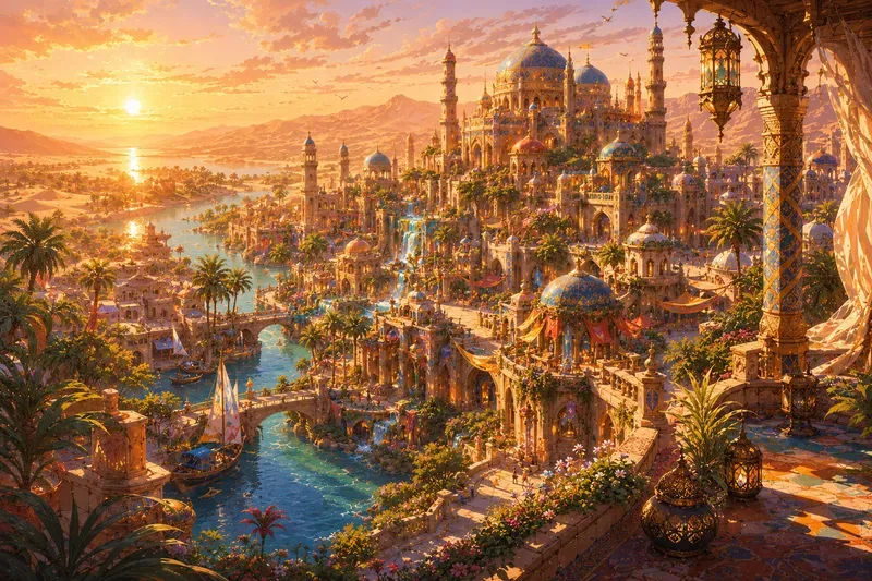 Fairy Tale Palaces Kingdoms Anime Art