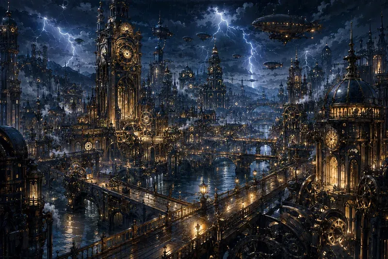 Fairy Tale Palaces Kingdoms Anime Art