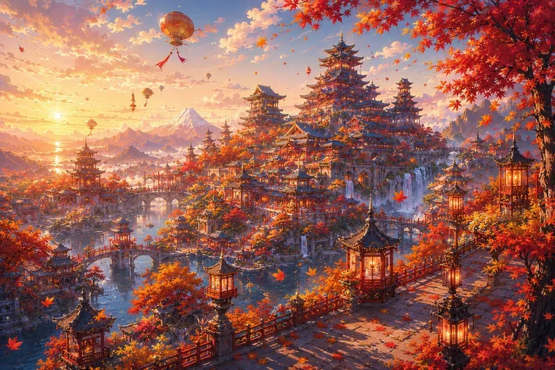 Fairy Tale Palaces Kingdoms Anime Art