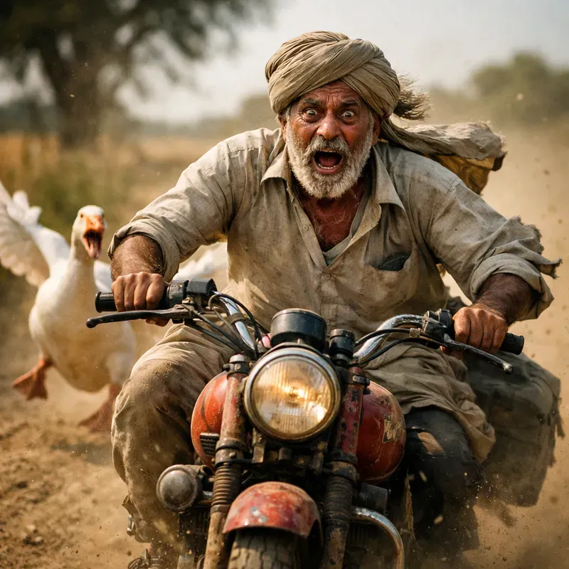 Cinematic Animal Chase Photos