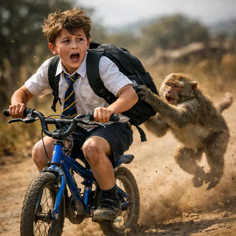 Cinematic Animal Chase Photos