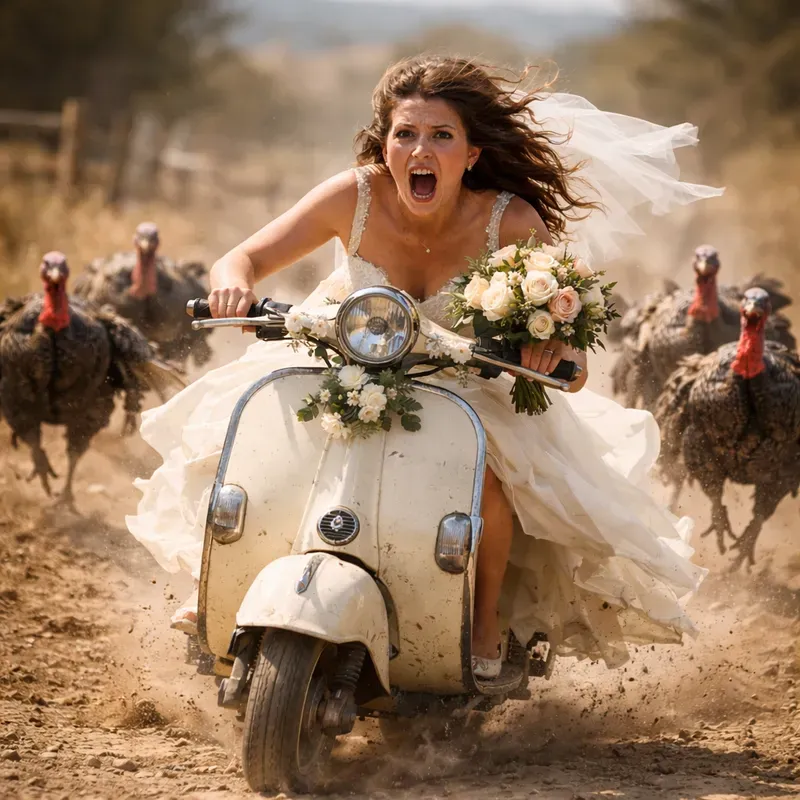 Cinematic Animal Chase Photos