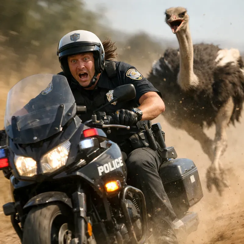 Cinematic Animal Chase Photos