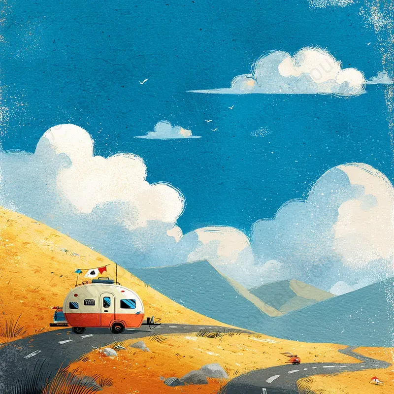 Bright Storybook Print Scenes