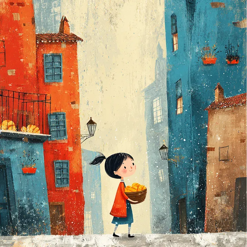 Bright Storybook Print Scenes