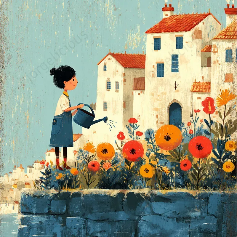 Bright Storybook Print Scenes