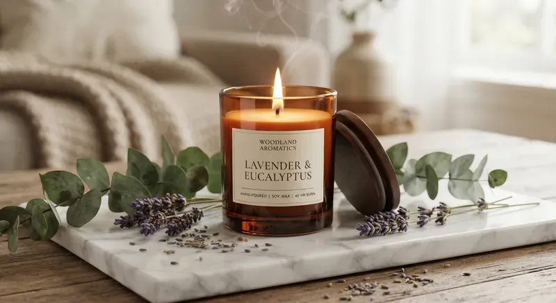 Luxury Candle Aromatherapy Photography