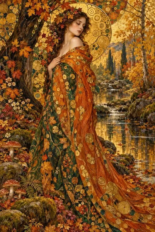 Golden Art Nouveau Muses