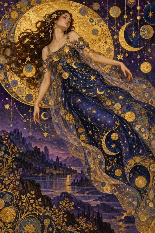 Golden Art Nouveau Muses