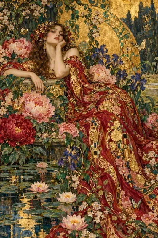 Golden Art Nouveau Muses