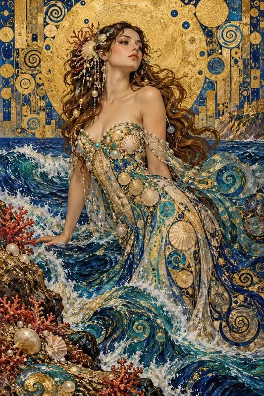 Golden Art Nouveau Muses