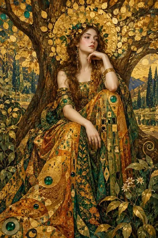 Golden Art Nouveau Muses