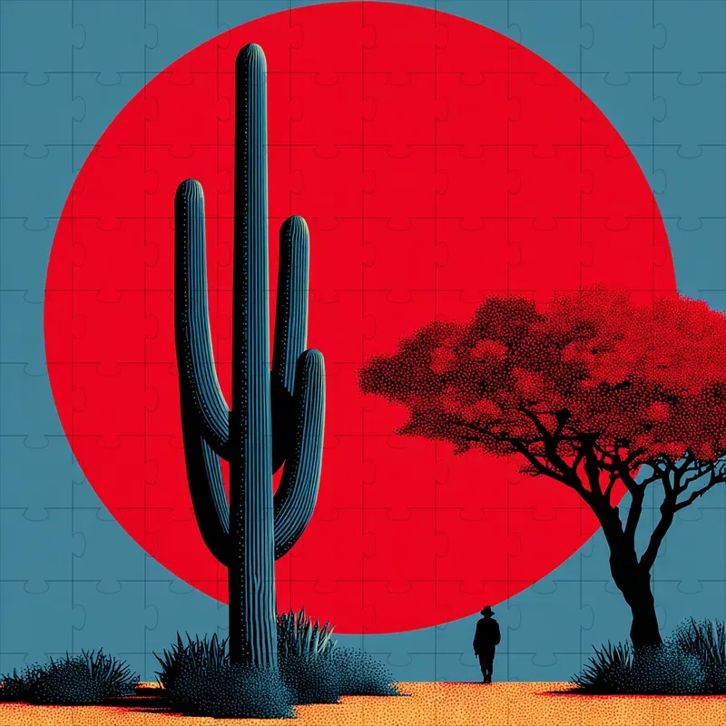 Screenprint Grain Bold Poster Art