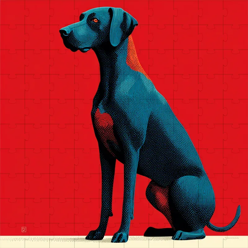 Screenprint Grain Bold Poster Art
