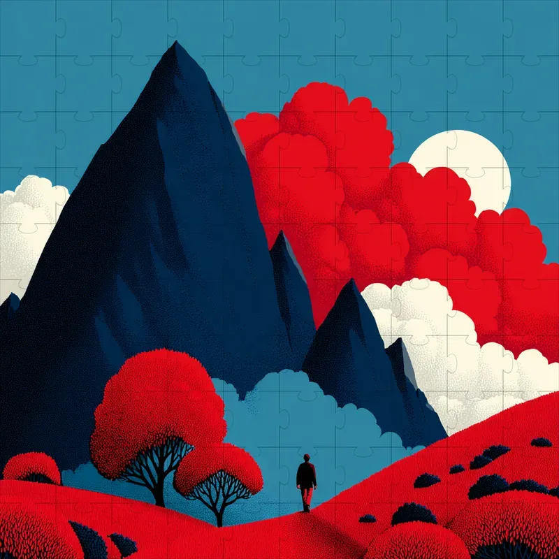 Screenprint Grain Bold Poster Art