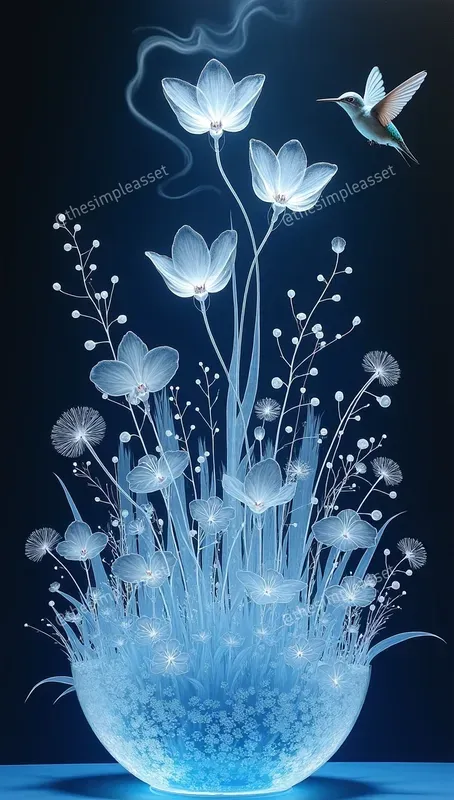 Ethereal Glass And Steam Nature Sculptures