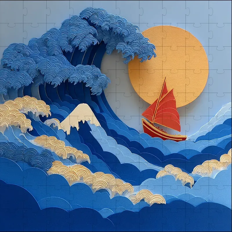 Papercut Sunlit Diorama Craft Art