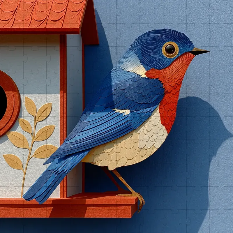 Papercut Sunlit Diorama Craft Art