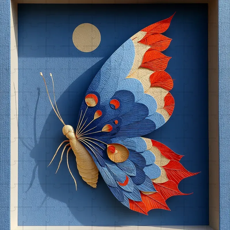 Papercut Sunlit Diorama Craft Art
