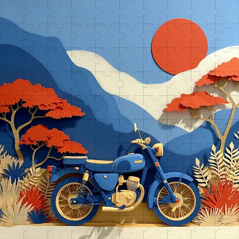 Papercut Sunlit Diorama Craft Art