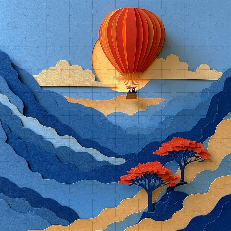 Papercut Sunlit Diorama Craft Art