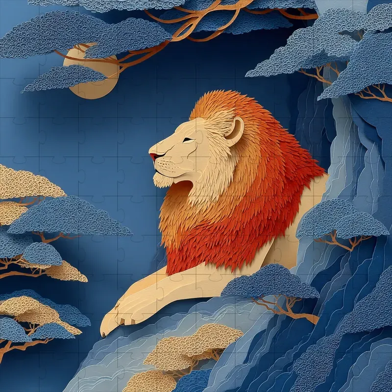 Papercut Sunlit Diorama Craft Art