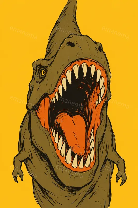 Creature Attacking Illustrations