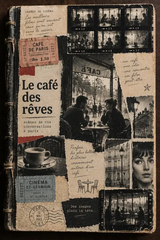 French New Wave Junk Journal Covers