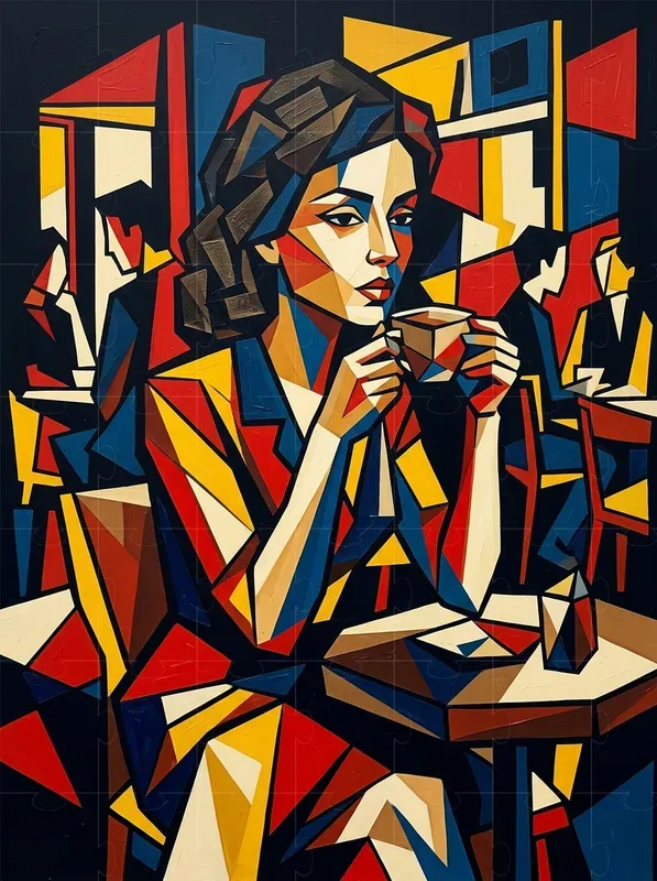 Cubist Character Scenes
