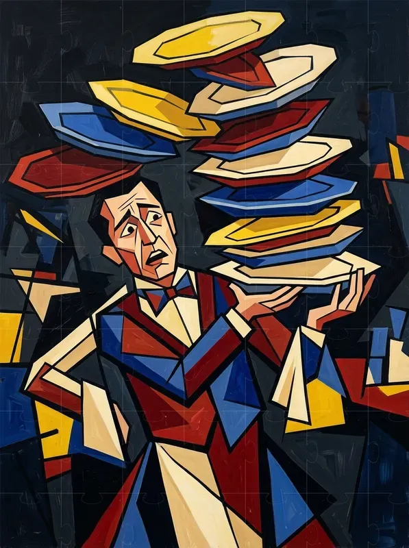 Cubist Character Scenes