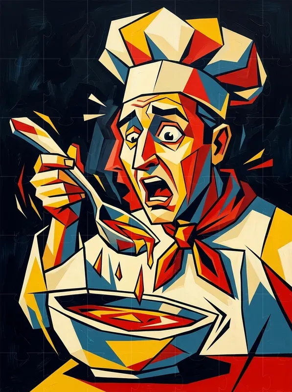 Cubist Character Scenes