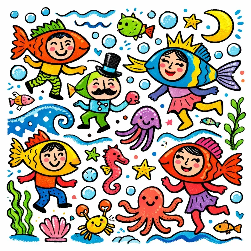 Naive Doodle Graffiti Art