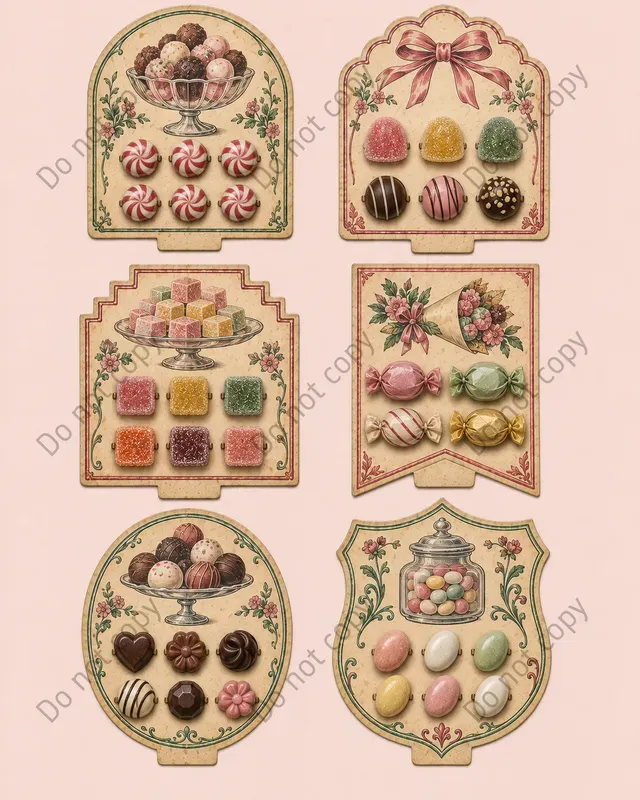 Shop Window Display Card Sheets