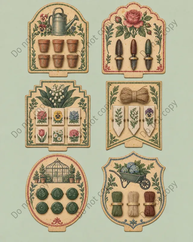 Shop Window Display Card Sheets