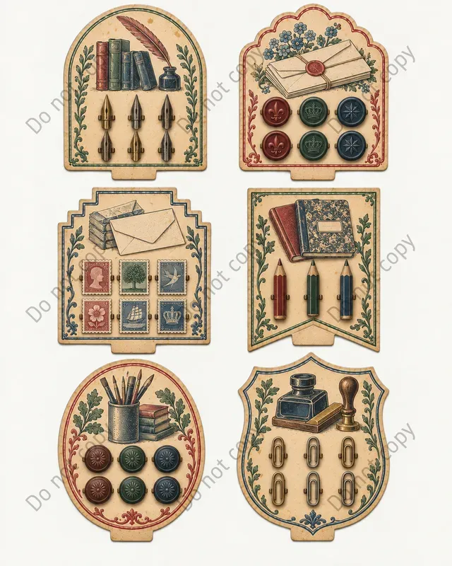 Shop Window Display Card Sheets