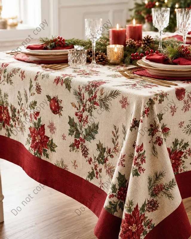Tablecloth Linen Mockup Scenes