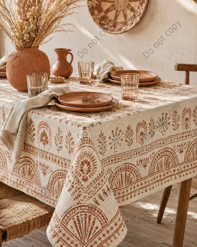 Tablecloth Linen Mockup Scenes