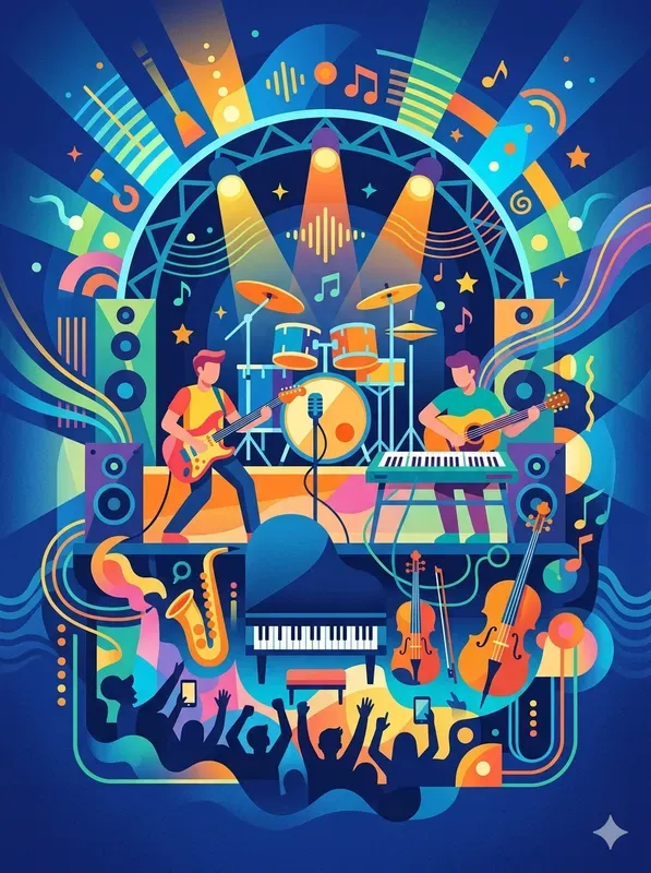 Flat Poster Scene Generator