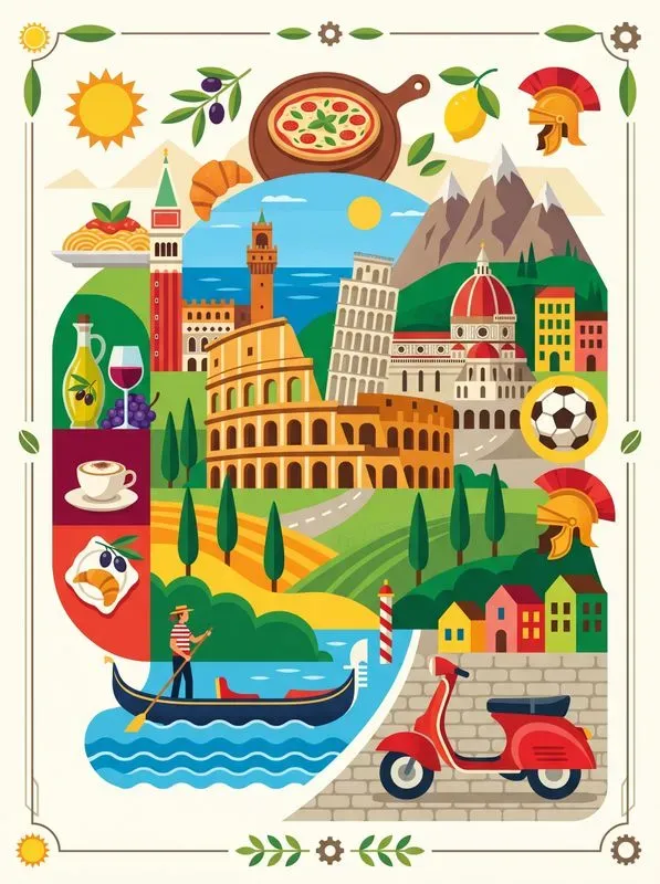 Flat Poster Scene Generator