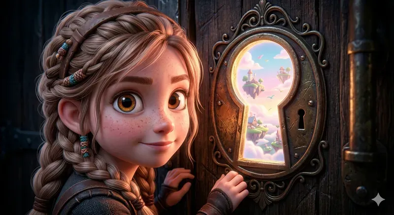 Whimsical Storybook Keyhole Fantasies