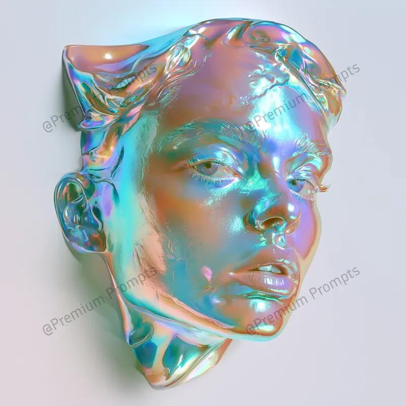 Luxurious Iridescent Pearlescent Cliparts