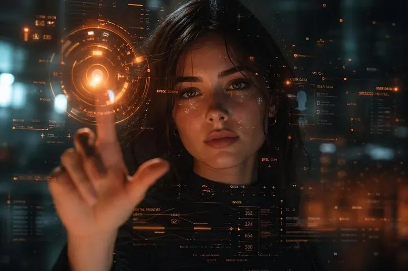 Futuristic Holographic Portraits