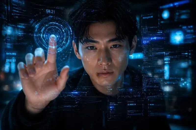 Futuristic Holographic Portraits