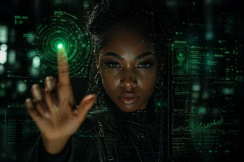 Futuristic Holographic Portraits